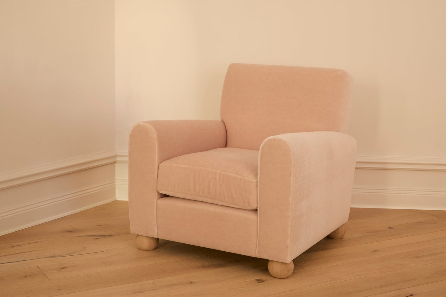 Cream mohair velvet - Marie - Louise Sjögren