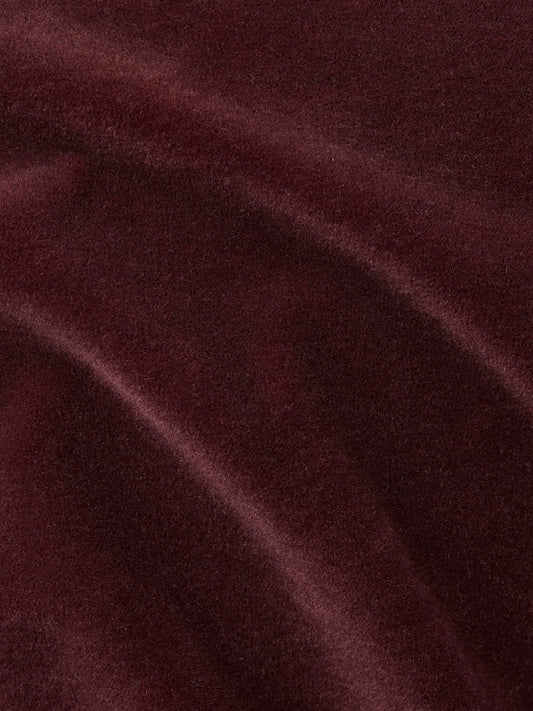 Aubergine mohair velvet