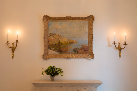 Oil painting by Hugo Öfverström (1900 - 1973) - Marie - Louise Sjögren