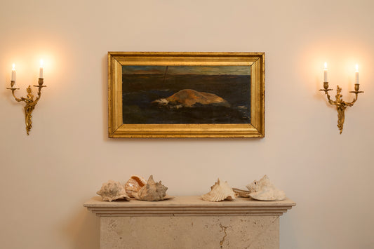 Oil painting by Åke Johansson (1893 - 1968) - Marie - Louise Sjögren