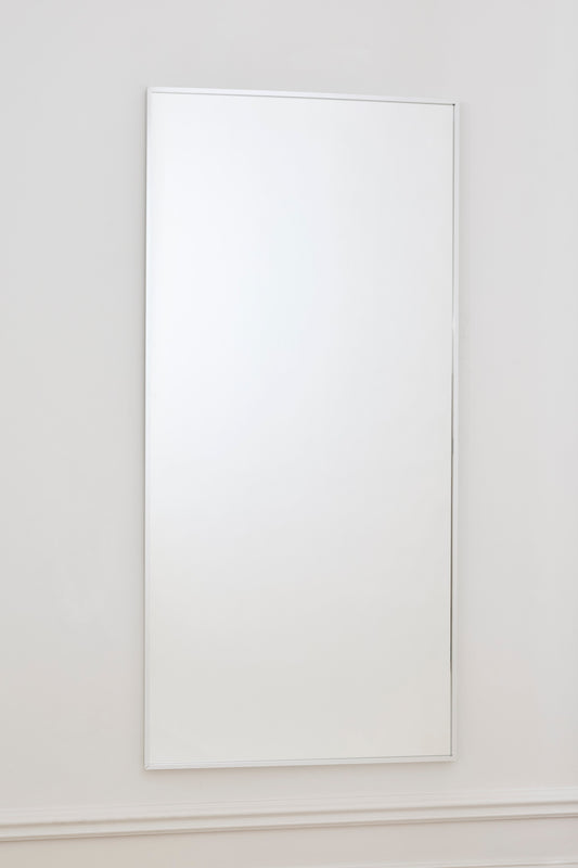 Large chrome mirror